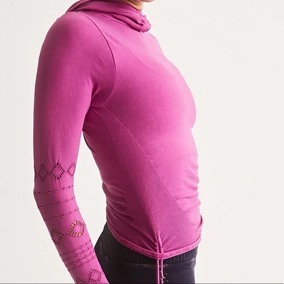 🌺Free people NWOT good karma l/s hoodie - Picture 10 of 10